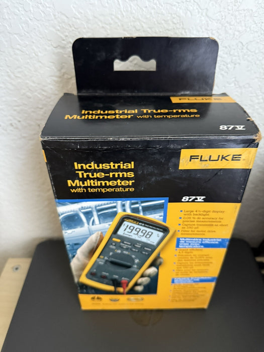 FLUKE 87-V INDUSTRIAL TRUE RMS DIGITAL MULTIMETER - SHIPS FAST