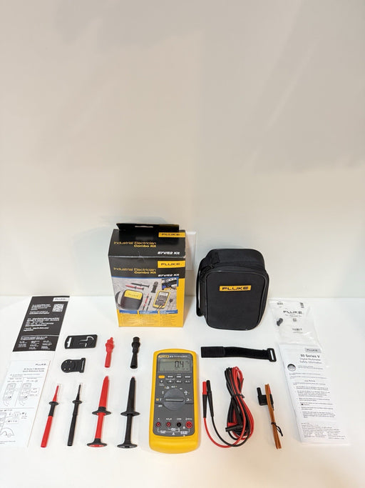 FLUKE 87V E2 INDUSTRIAL ELECTRICIAN COMBO KIT (NEW FACTORY SEALED) SHIPS FAST