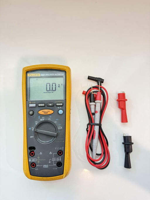 FLUKE 1587 DIGITAL INSULATION TESTER W/ LEADS & CLIPS - SHIPS FAST