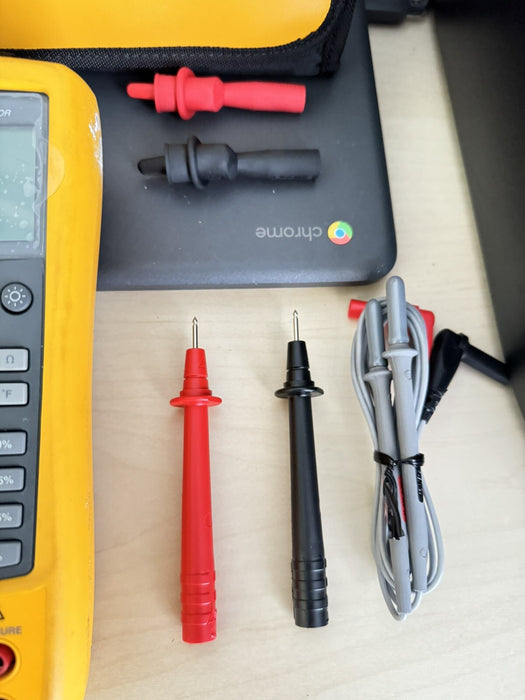 FLUKE 725 MULTIFUNCTION PROCESS CALIBRATOR W / NEW TLK287 LEAD KIT - FREE SHIPS