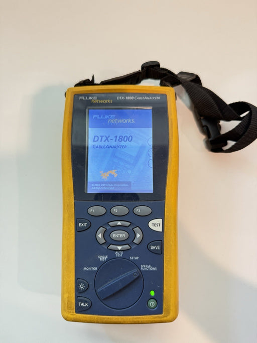 FLUKE NETWORKS DTX-1800 MAINFRAME (PARTS ONLY) TURNS ON NO BATTERY