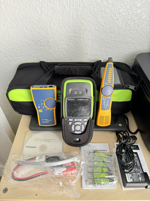 NETSCOUT LINKRUNNER AT 2000 KIT W/ INTELLITONE TONER & PROBE - FREE SHIPPING