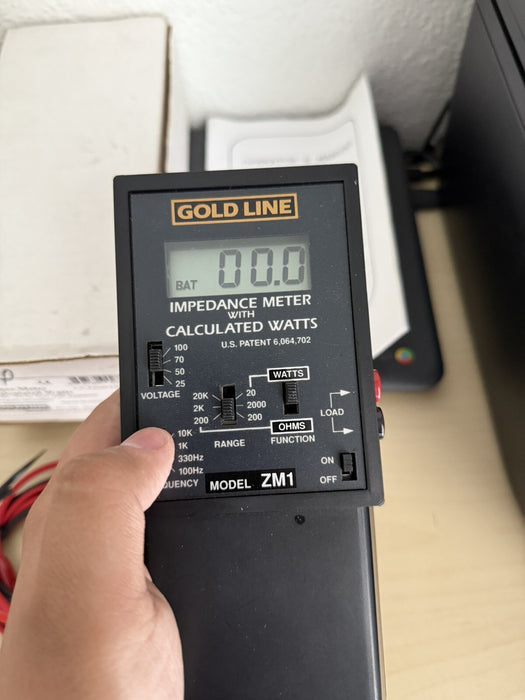 Gold Line ZM-1 Impedance Meter / SHIPS FAST - FREE SHIPPING