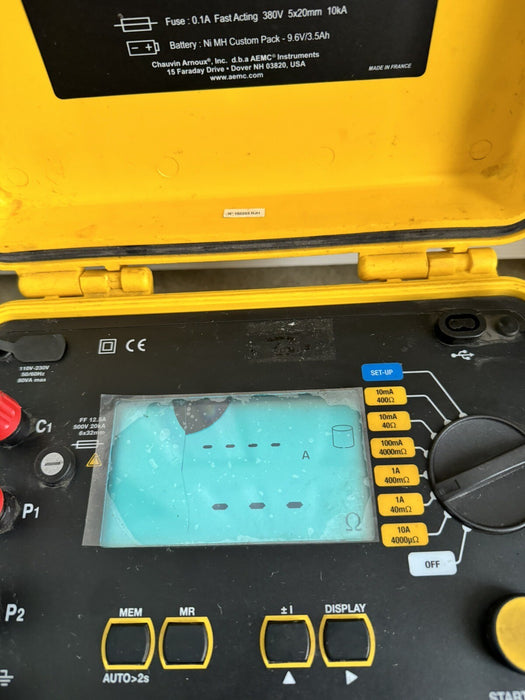 AEMC Instruments Model 6240 Micro-Ohmmeter 110V-230V 50/60Hz 80VA NO PROBES