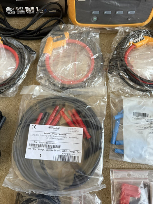 FLUKE 1738 POWER LOGGER KIT 3 PHASE W/ACCESSORIES/CALIBRATED 2026 NEW SHIPS FREE