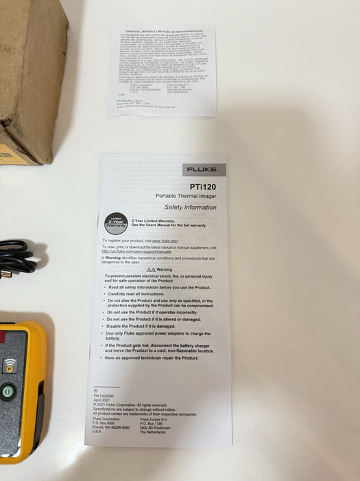 FLUKE PTi120 PORTABLE THERMAL IMAGER W/ ACCESSORIES (NEW FACTORY SEALED) NEW