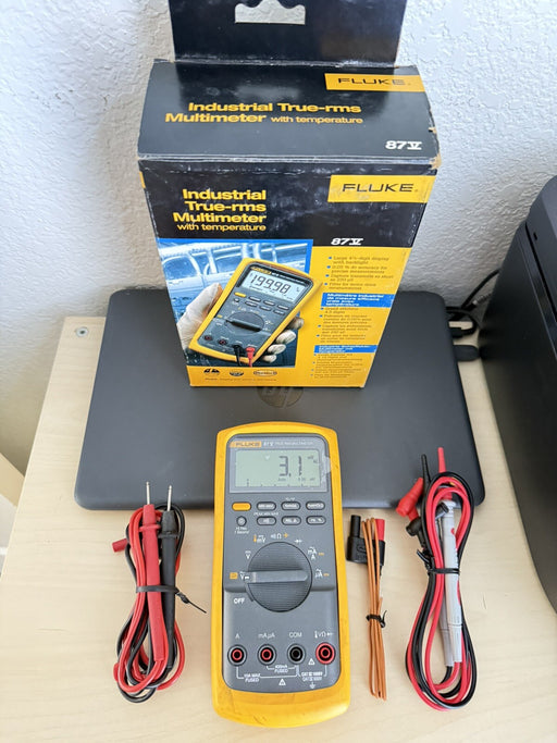 FLUKE 87-V INDUSTRIAL TRUE RMS DIGITAL MULTIMETER - SHIPS FAST