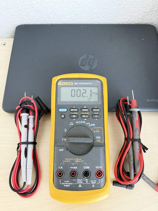FLUKE 787 PROCESSMETER W/LEADS (SHIPS FAST) FREE SHIPPING (TESTED)