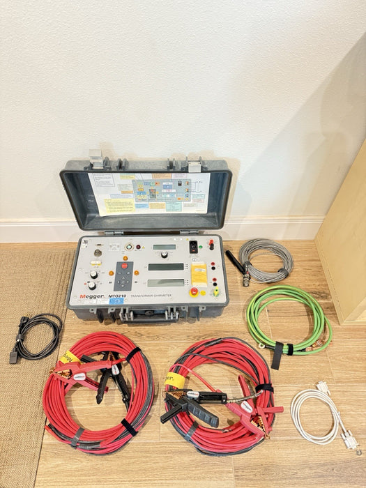 MEGGER MTO210 TRANSFORMER OHMMETER W/ ACCESSORIES (CALIBRATED 2025) TESTED