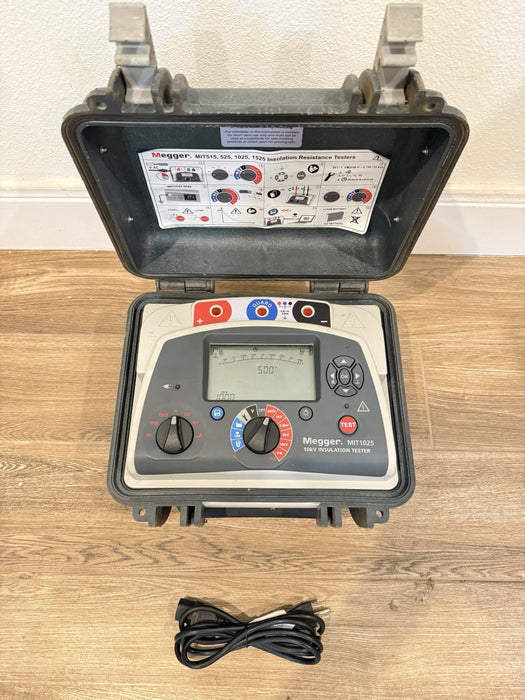 MEGGER MIT1025 10KV INSULATION TESTER W/ CHARGER - FREE SHIPPING