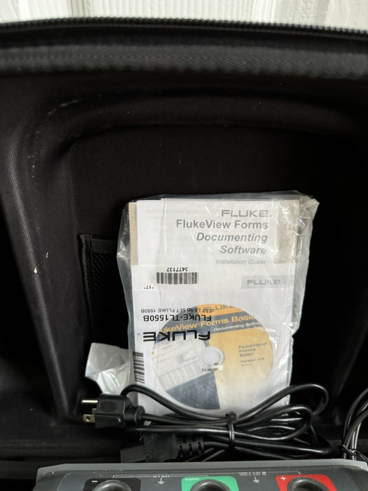FLUKE 1550C 5KV INSULATION TESTER W CASE & LEADS /CALIBRATED 2024 -FREE SHIPPING