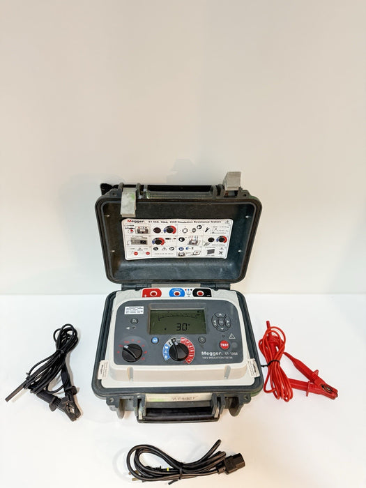 MEGGER S1-1068 10KV INSULATION TESTER W/LEADS & CHARGER (CALIBRATED 2024) TESTED