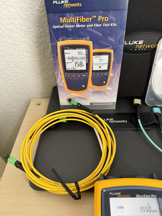 FLUKE NETWORKS MFTK-SM1550 MULTIFIBER PRO 1550 NM SINGLEMODE KIT (FREE SHIPPING)