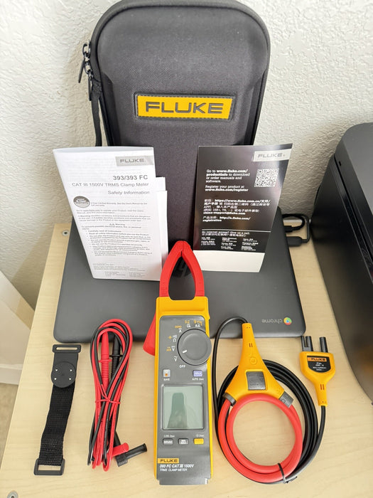 Fluke 393 FC CAT III 1500V True TRMS Wireless Clamp Meter W / iFlex - SHIPS FAST