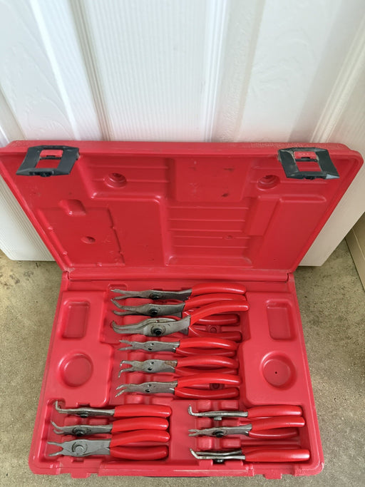 Snap-on 12pc Snap Ring Plier Kit SRPC112 W/Case PB147 ( SHIPS FAST)