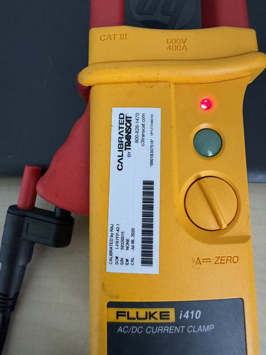 Fluke i410 AC/DC Current Clamp Multimeter Accessory / CALIBRATED 2020
