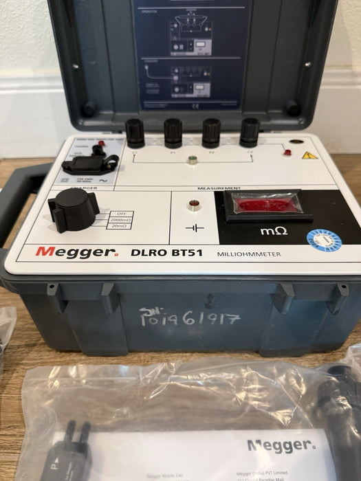 MEGGER DLRO BT51 MILLIOHMMETER (NEW SEALED) CALIBRATED 2024 - SHIPS FAST