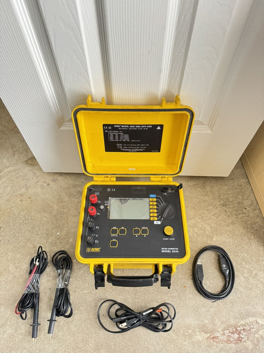 AEMC Instruments Model 6240 Micro-Ohmmeter 110V-230V 50/60Hz 80VA NO PROBES