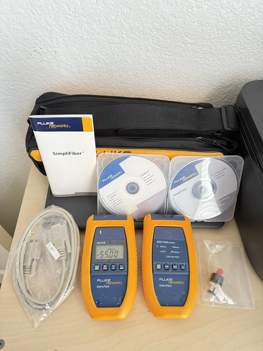 Fluke 2956 SimpliFiber Fiber Optic Test Kit 2956-4010-01 2956-4011-01