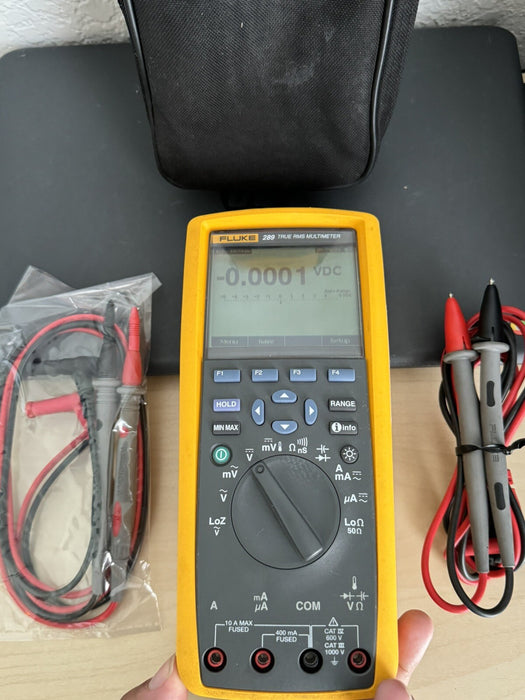 Fluke 289 True RMS Multimeter W/ Leads & Bag - CALIBRATED 2026 - FREE SHIPPING