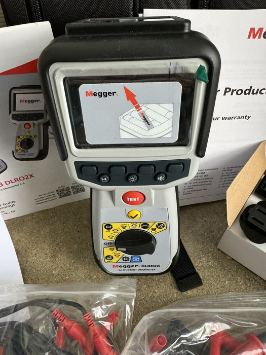 Megger DLRO2X Ducter Low Resistance Ohmmeter & Data Storage / FACTORY NEW