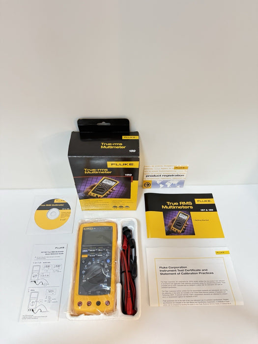 FLUKE 189 TRUE RMS MULTIMETER (NEW FACTORY SEALED) SUPER RARE - NEW & SHIPS FREE