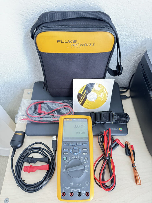 FLUKE 289 FVF DIGITAL MULTIMETER W/ BAG & LEADS - SHIPS FAST