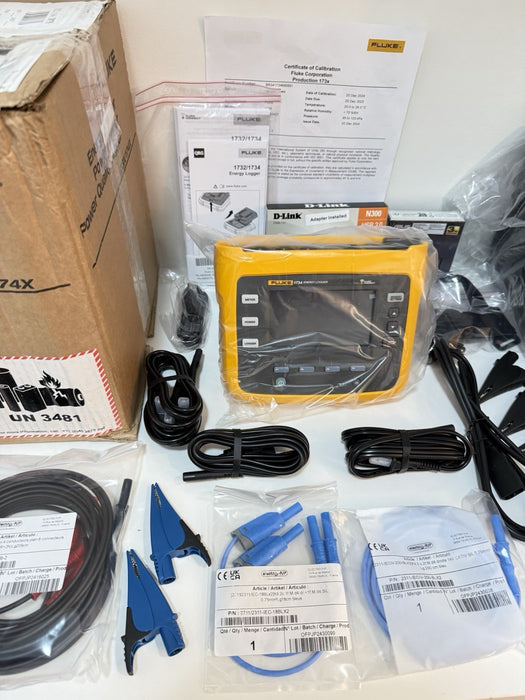FLUKE 1734/EUS ENERGY LOGGER (NEW FACTORY BOX) CALIBRATED 2025 - SHIPS FAST