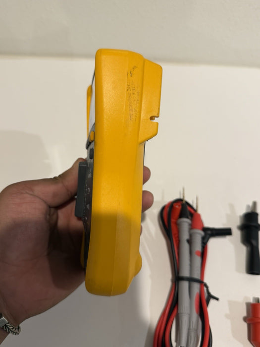 FLUKE 117 TRUE RMS MULTIMETER W/LEADS & CLIPS (TESTED) SHIPS FAST