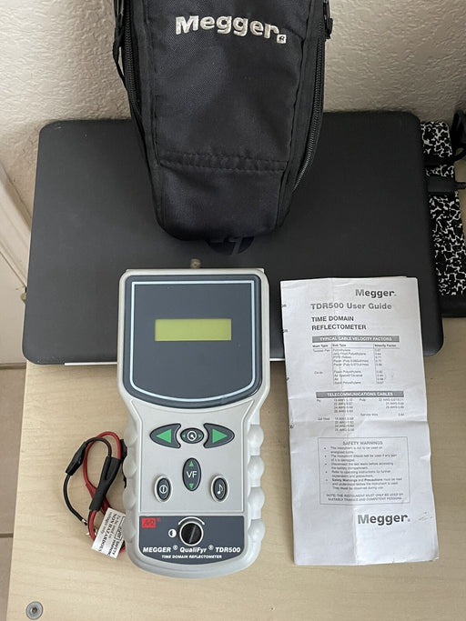 MEGGER TDR500 TIME DOMAIN REFLECTOMETER / CABLE FAULT LOCATOR