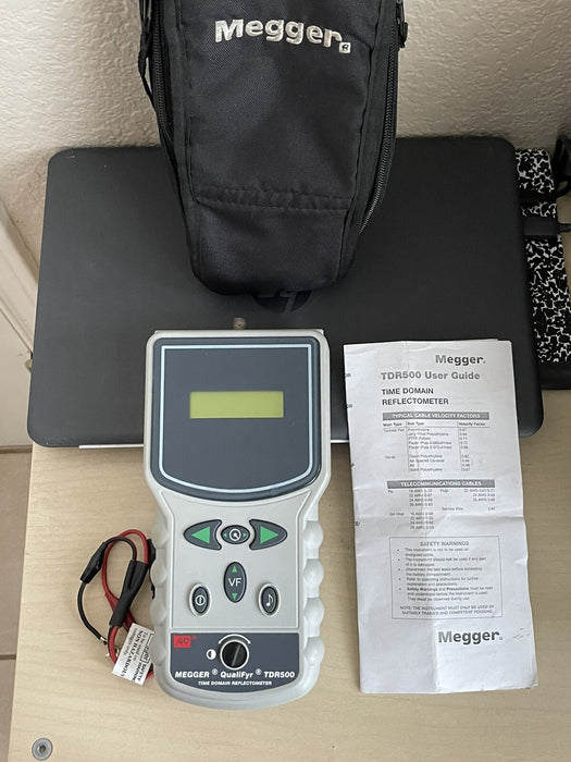 MEGGER TDR500 TIME DOMAIN REFLECTOMETER / CABLE FAULT LOCATOR