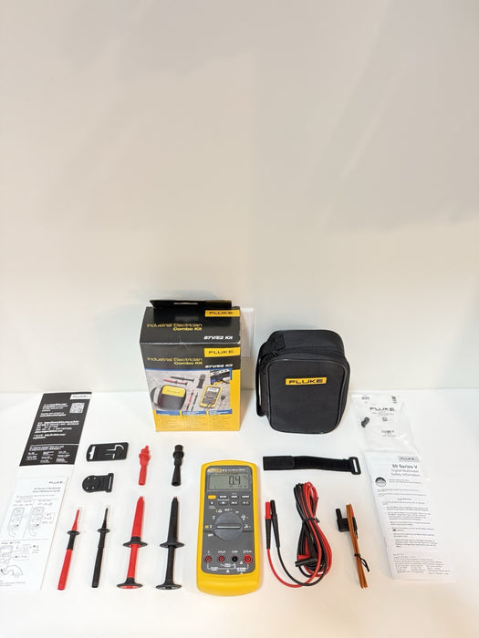 FLUKE 87V E2 INDUSTRIAL ELECTRICIAN COMBO KIT (NEW FACTORY SEALED) SHIPS FAST