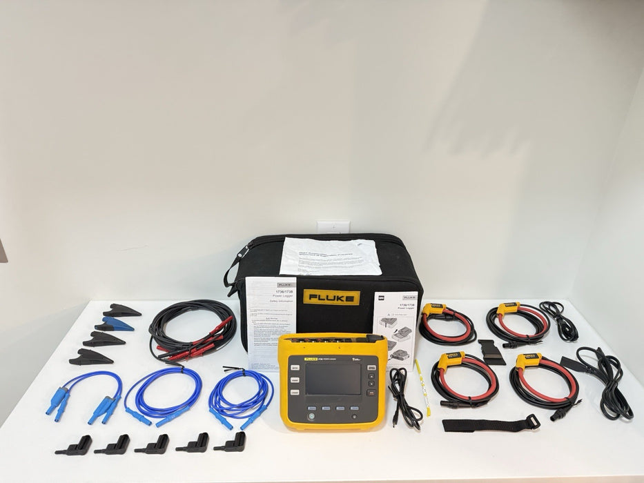 FLUKE 1736 POWER LOGGER W/ ACCESSORIES- SHIPS FAST (FREE SHIPPING) TESTED