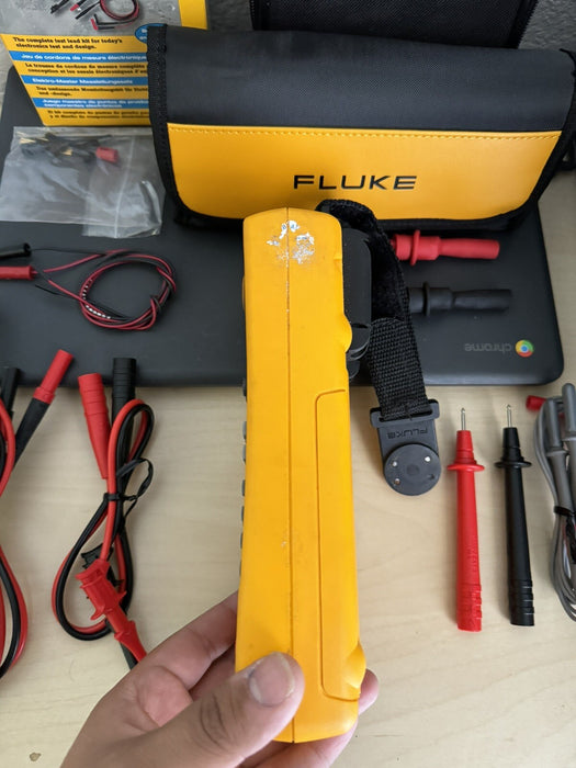 FLUKE 725 MULTIFUNCTION PROCESS CALIBRATOR W / NEW TLK287 LEAD KIT - FREE SHIPS