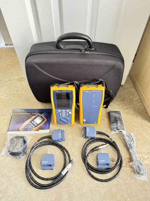 Fluke Network DTX-1800 Cable Analyzer KIT W / ACCESSORIES & BAG - SHIPS FAST