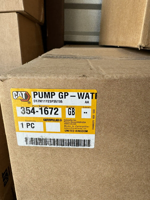 CAT 354-1672 WATER PUMP / NEW SEALED - FREE SHIPPING