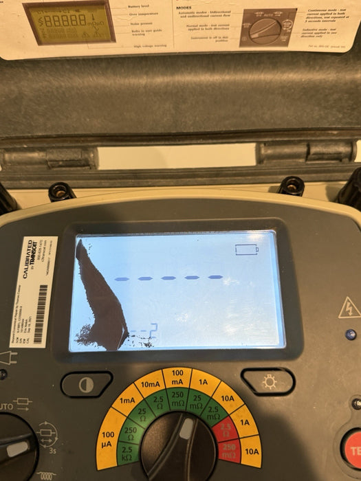 MEGGER DLRO10HD DIGITAL LOW RESISTANCE OHMMETER (SEE PICTURES) READ DESCRIPTION