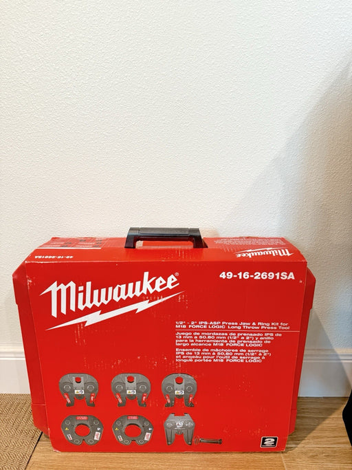MILWAUKEE 49-16-2691SA 1/2"-2" IPS-ASP PRESS JAW & RING KIT - NEW FACTORY SEALED