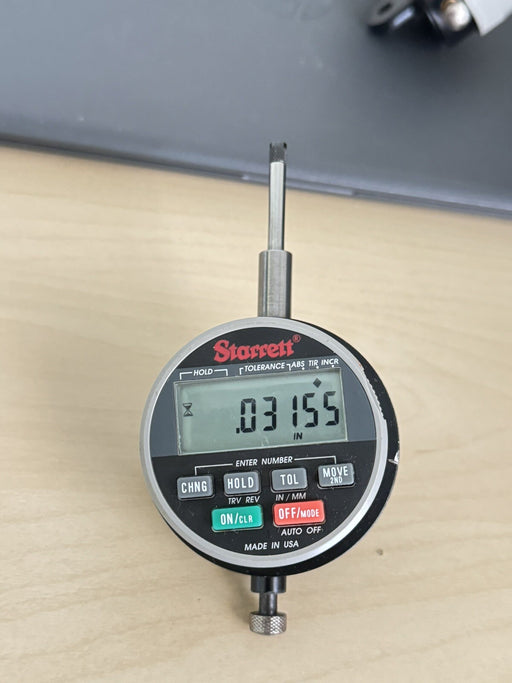 STARRETT F2730-0 Dial Drop Indicator Measuring Range, 0 - 1.00"