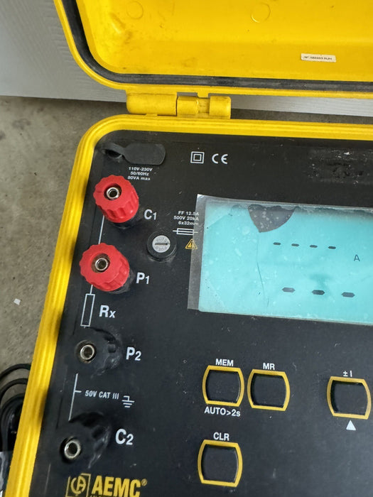 AEMC Instruments Model 6240 Micro-Ohmmeter 110V-230V 50/60Hz 80VA NO PROBES