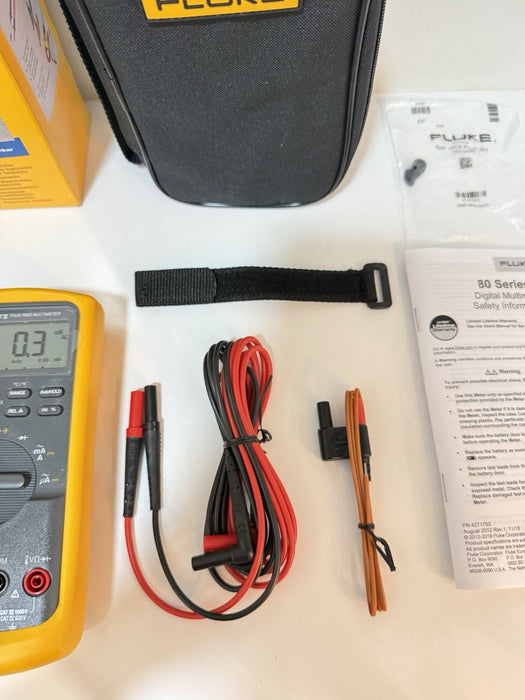 FLUKE 87V E2 INDUSTRIAL ELECTRICIAN COMBO KIT (NEW FACTORY SEALED) SHIPS FAST
