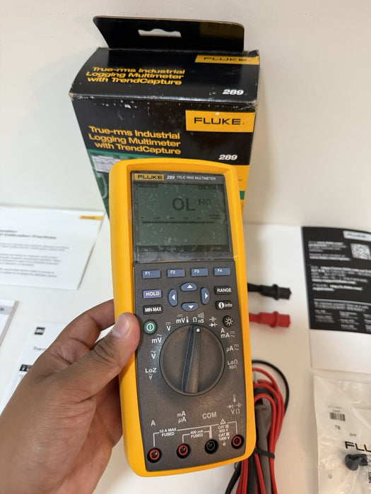 FLUKE 289 TRUE-RMS MULTIMETER (NEW FACTORY SEALED) CALIBRATED 2024 - SHIPS FREE