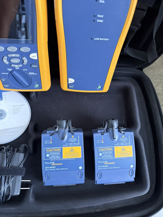 FLUKE DTX-CLT CERTIFIER OPTICAL LOSS TEST SET W/MFM2 MODULE-FREE SHIPPING