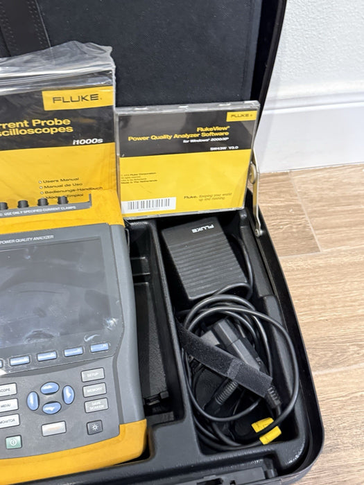 FLUKE 434 QUALITY ANALYZER KIT W/ FLUKE I400S & ACCESSORIES- FREE SHIPPING