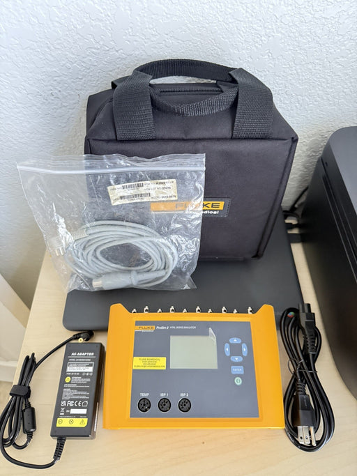 FLUKE BIOMEDICAL PROSIM 2 VITAL SIGNS SIMULATOR W/ ACCESSORIES - FREE SHIPPING