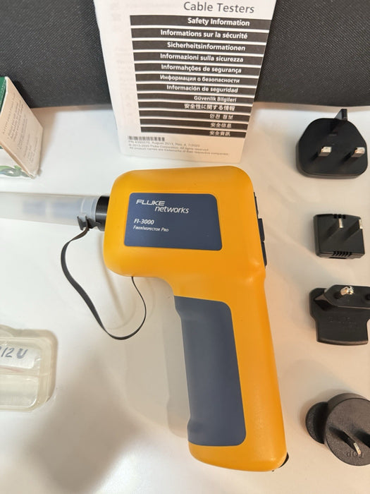 FLUKE NETWORKS FI-3000 FIBERINSPECTOR PRO KIT (FREE SHIPPING) TESTED