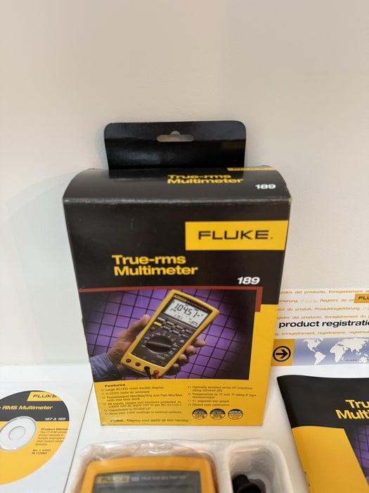 FLUKE 189 TRUE RMS MULTIMETER (NEW FACTORY SEALED) SUPER RARE - NEW & SHIPS FREE