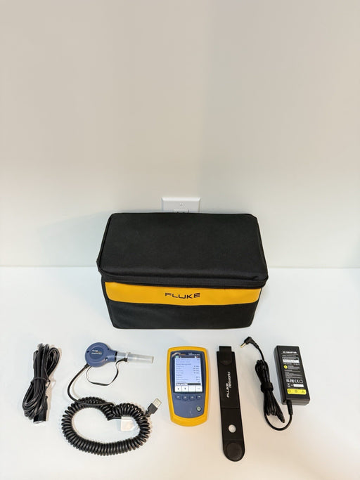 FLUKE NETWORKS FI-500 FIBER INSPECTOR MICRO KIT W/ BAG & CHARGER - SHIPS FAST