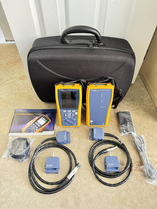 Fluke Network DTX-1800 Cable Analyzer KIT W / ACCESSORIES & BAG - SHIPS FAST