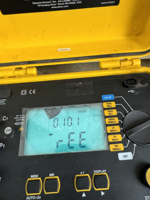 AEMC Instruments Model 6240 Micro-Ohmmeter 110V-230V 50/60Hz 80VA NO PROBES